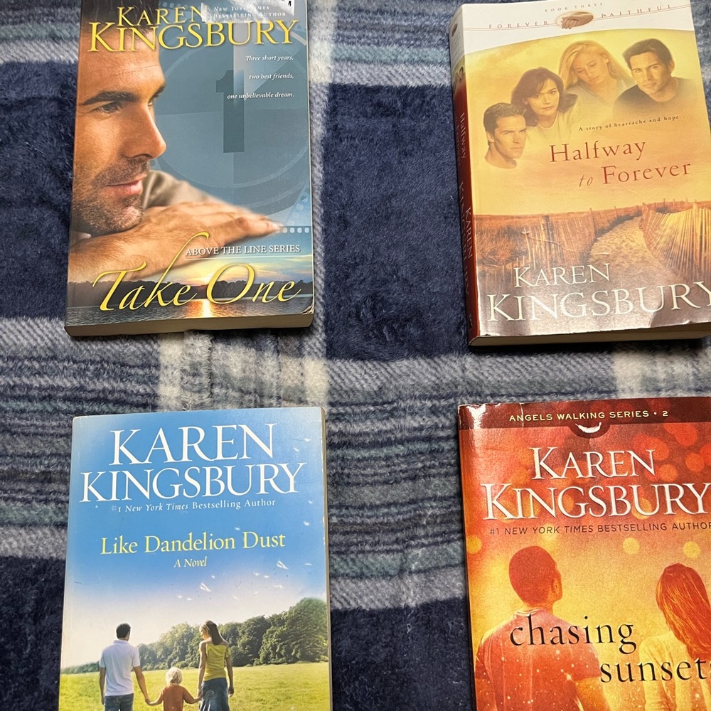 Karen Kingsbury Book Bundle 4 Paperbacks as Pictured like new